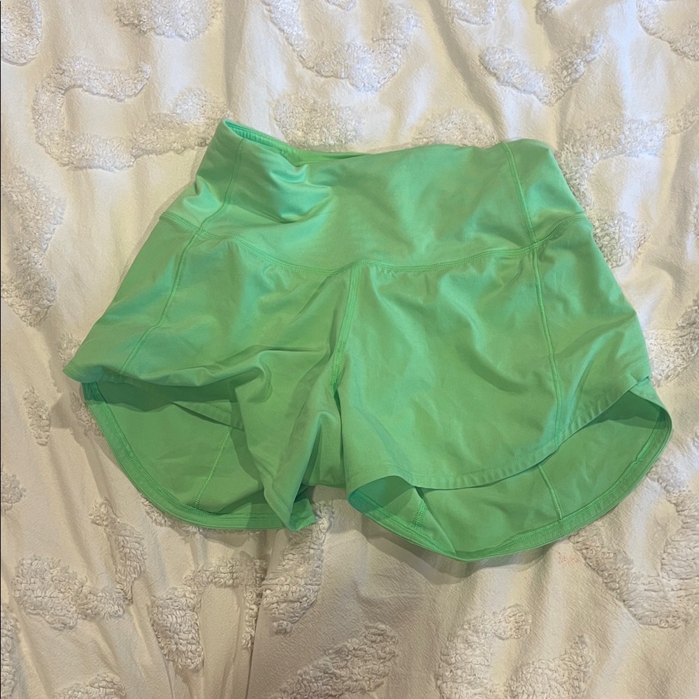 Lululemon Like green Speed Up shorts